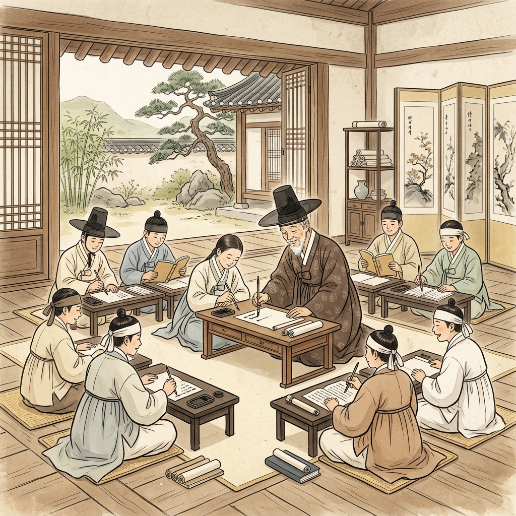 사각史각 글방 풍속도